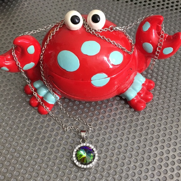 🖤Vtg mystic crystal pendant necklace - Picture 3 of 14